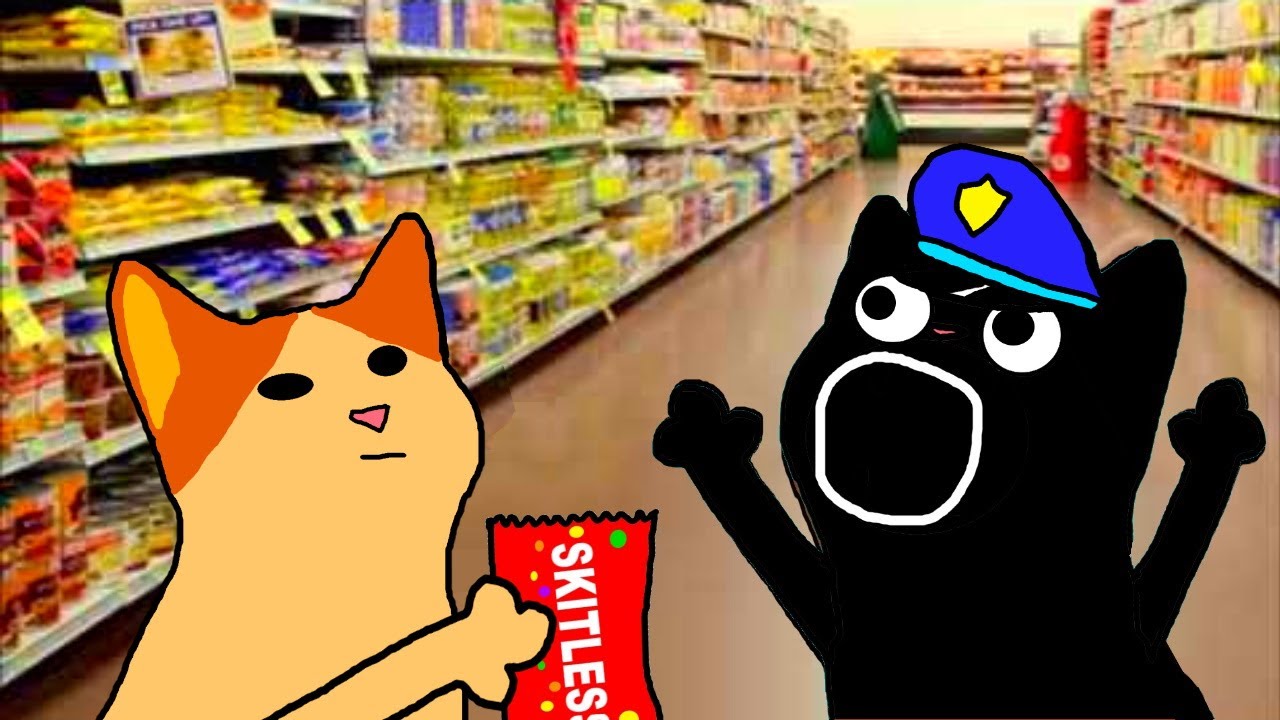 Pop Cat Skittles Meme Buff cat Rocket! #8
