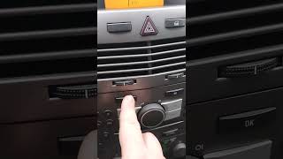 Opel Astra H доп меню
