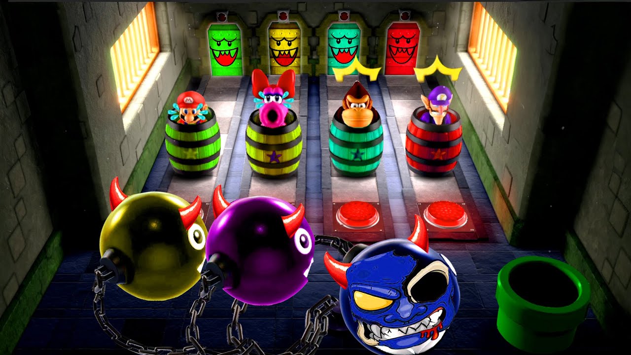 [마리오파티 슈퍼스타즈] 미니 게임 마리오 Vs 캐서린 Vs 동키콩 Vs 와루이지 (마스터 난이도)