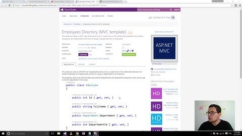ASP NET MVC project template