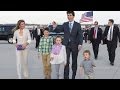 Justin Trudeau and family arrive in U.S. for official visit