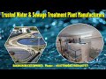 Water treatment  sewage treatment plant manufacturer howrah kolkata west bengal in india