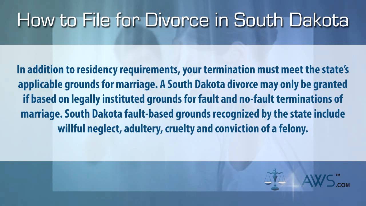 how to file for divorce in south dakota youtube