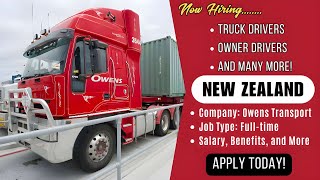 Truck Driver Jobs In New Zealand | Trucking Jobs Vlog | Driving Salary, Benefits, Opportunities 2024