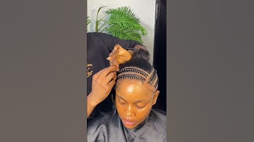 Stitch cornrow style #stitchcornrows #stitchbraids #braids #blackwoman