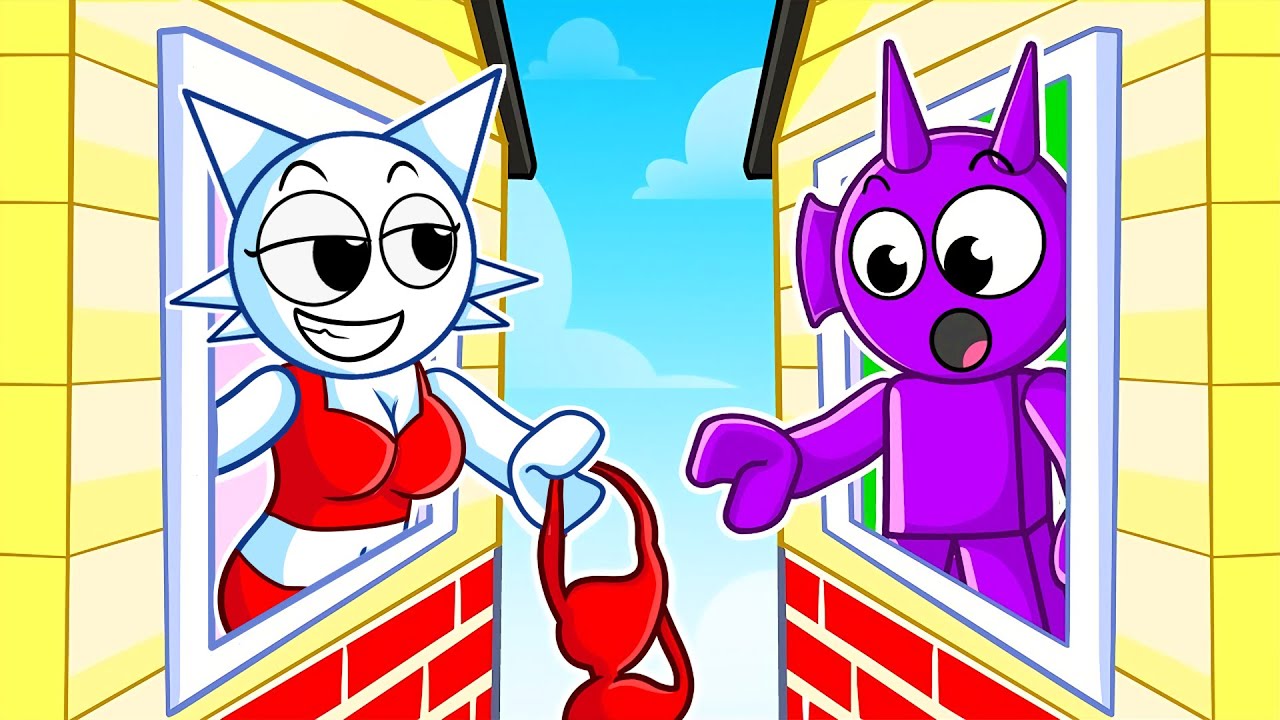 SUS NEIGHBOUR WENDA has a CRUSH On Durple In Roblox...