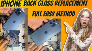 iPhone 12 Pro Max back glass replacement easy method full
