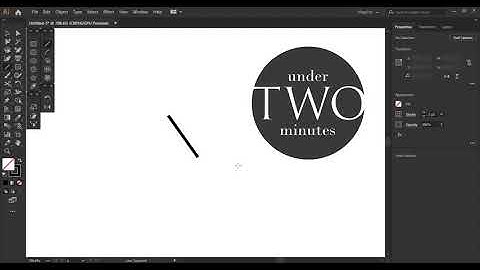 Uniform lines with Illustrator in Under Two Minutes