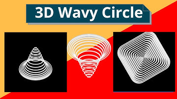 Animation || 3d wavy circle loader animation effect || loader || html || css || future exam