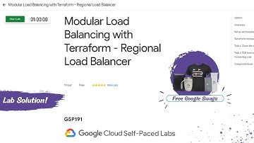 Modular Load Balancing with Terraform - Regional Load Balancer: Lab Solution || Free Google Swags