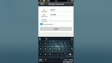 how to change admin password from camera