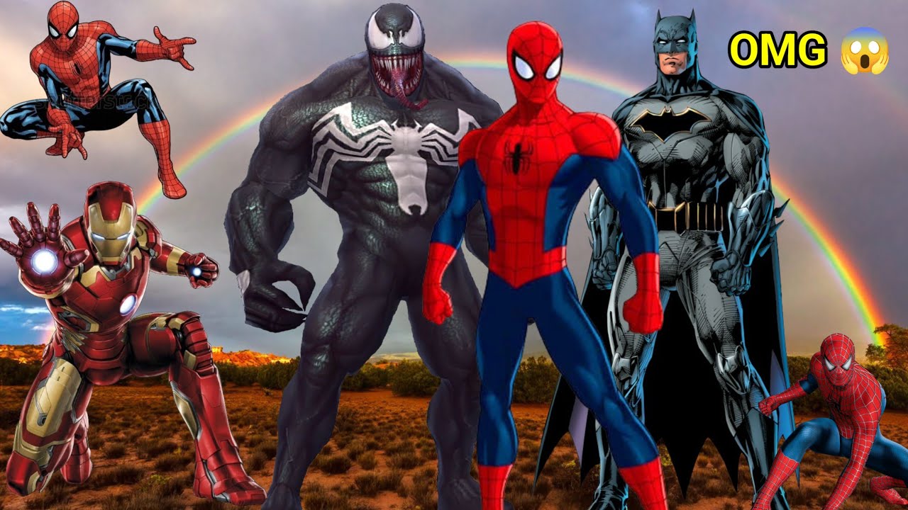 Spider-Man Rescue batman vs iron man vs venom funny game GTA 5 spider man superhero 