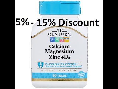 Discount - 21st Century, Calcium Magnesium Zinc + D3, 90 Tablets Review