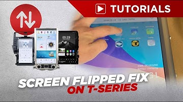 Hoe u een ondersteboven scherm op een T-serie hoofdeenheid kunt repareren