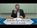 Ərəb dili digər dillər kimi şərti dil deyildir, hz.İsmayıla (ə) Allah tərəfindən vəhy olunmuşdur.