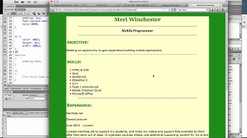 HTML & CSS Advanced formatting