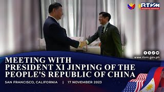 Meeting with President Xi Jinping of the People's Republic of China 11/17/2023