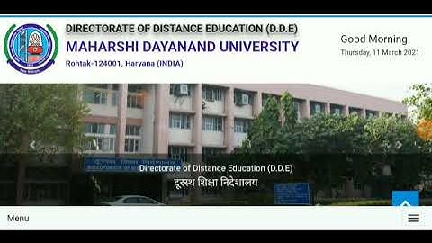 MDU directorate of distance education (Dde) 2021 // UG & PG exam//assignment. Knowledgesharewithyou