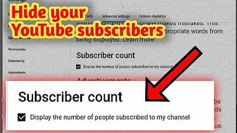 how to hide youtube subscribers 2021  on Android mobile or iphone