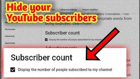 how to hide youtube subscribers 2021  on Android mobile or iphone