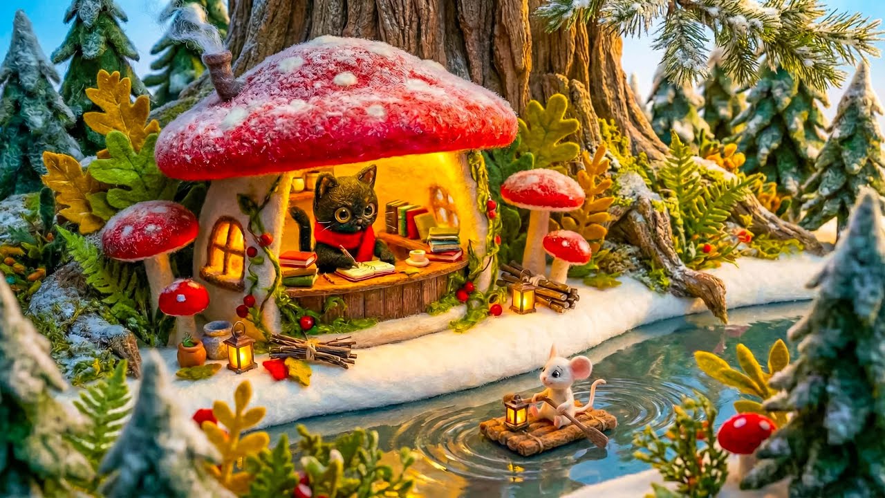 Guarda Mushroom House Lantern Lofi Jazz 🍄 Reading, Writing, Warmth su YouTube Guarda Mushroom House Lantern Lofi Jazz 🍄 Reading, Writing, Warmth su YouTube
