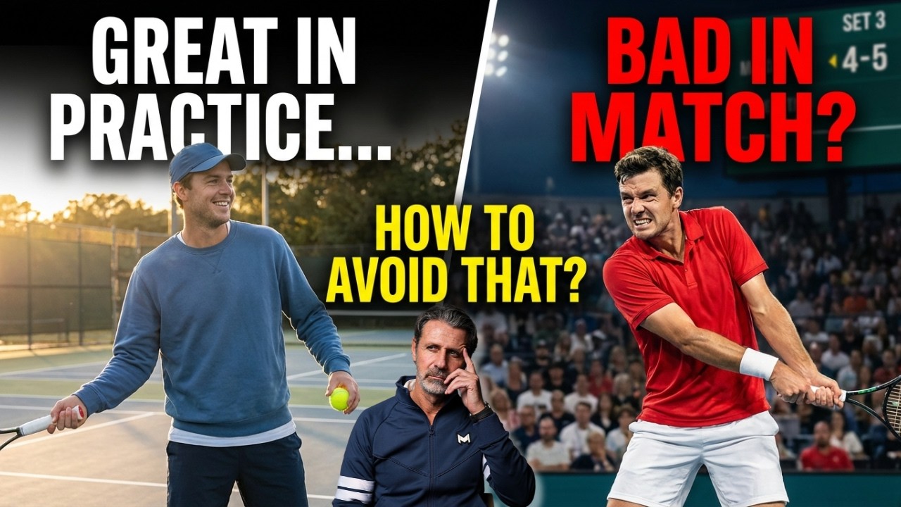 Here's why you're worse in matches than in practice! | Patrick Answers Your Tennis Questions!