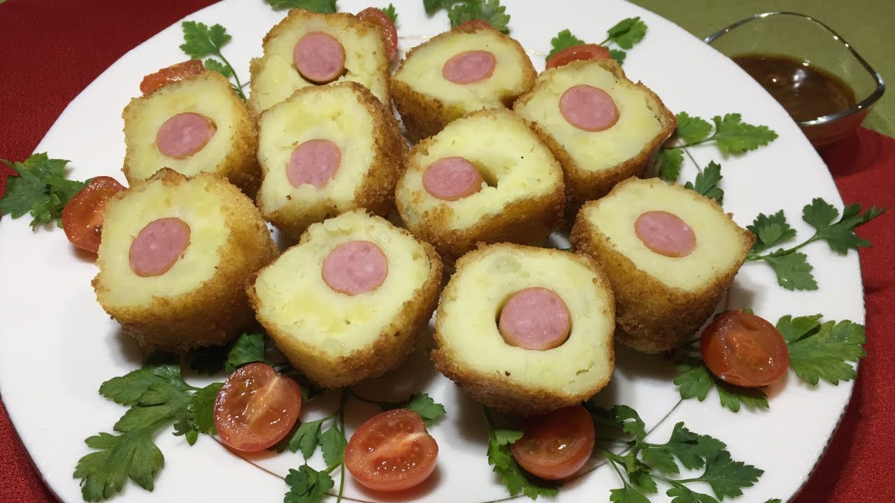 Japanese-Style Potato and Wiener Croquettes (Korokke) [Eng Sub] - YouTube
