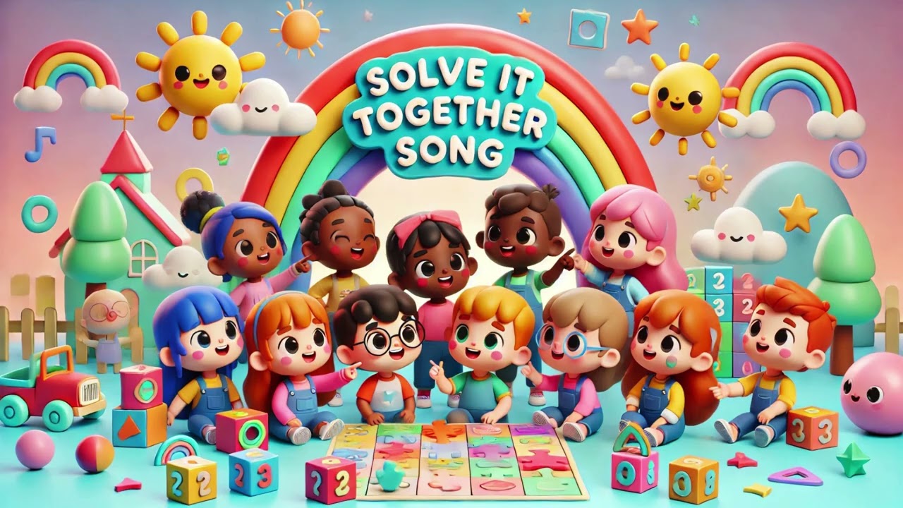 Песня «Решим это вместе» 🎵🧩 | Веселая развивающая детская песня о командной работе, решении пробл...