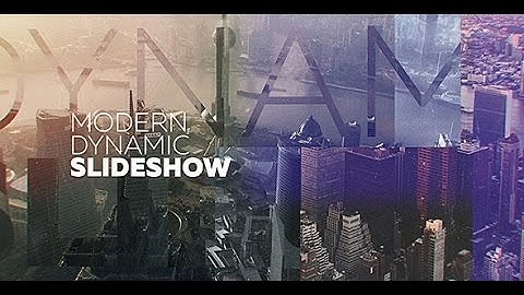 Modern Dynamic Slideshow (AfteR Effects template)