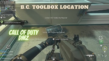 B.C. Toolbox Location DMZ- Call of Duty Modern Warfare 2
