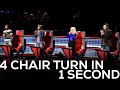 FASTEST 4 CHAIR TURNS ON THE VOICE | BEST AUDITIONS