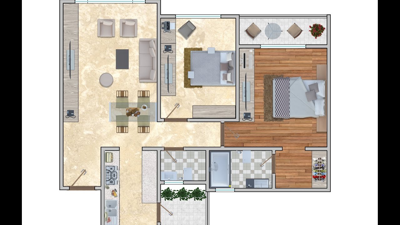 2D Floor  Plan  Rendering in Adobe Photoshop  CC YouTube