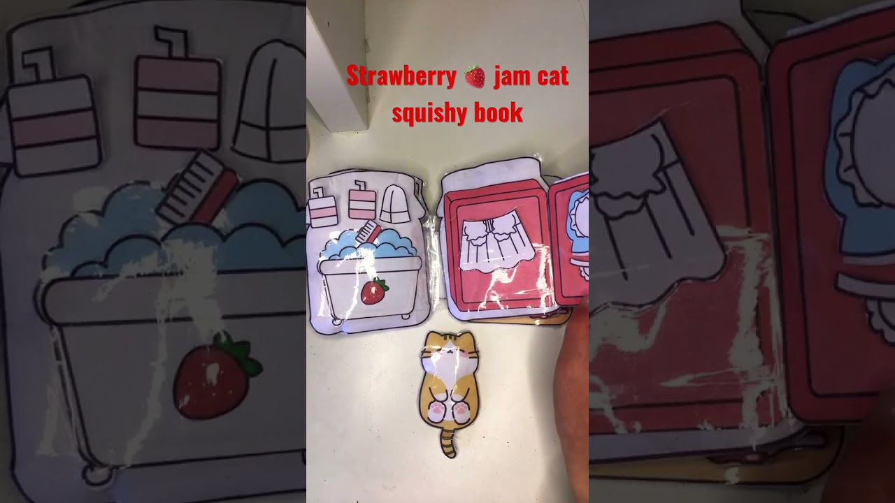 strawberry-jam-cat-squishy-book-pinkchu-diy-pinkchudiy-craft