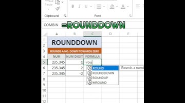 ROUNDDOWN IN EXCEL !!!