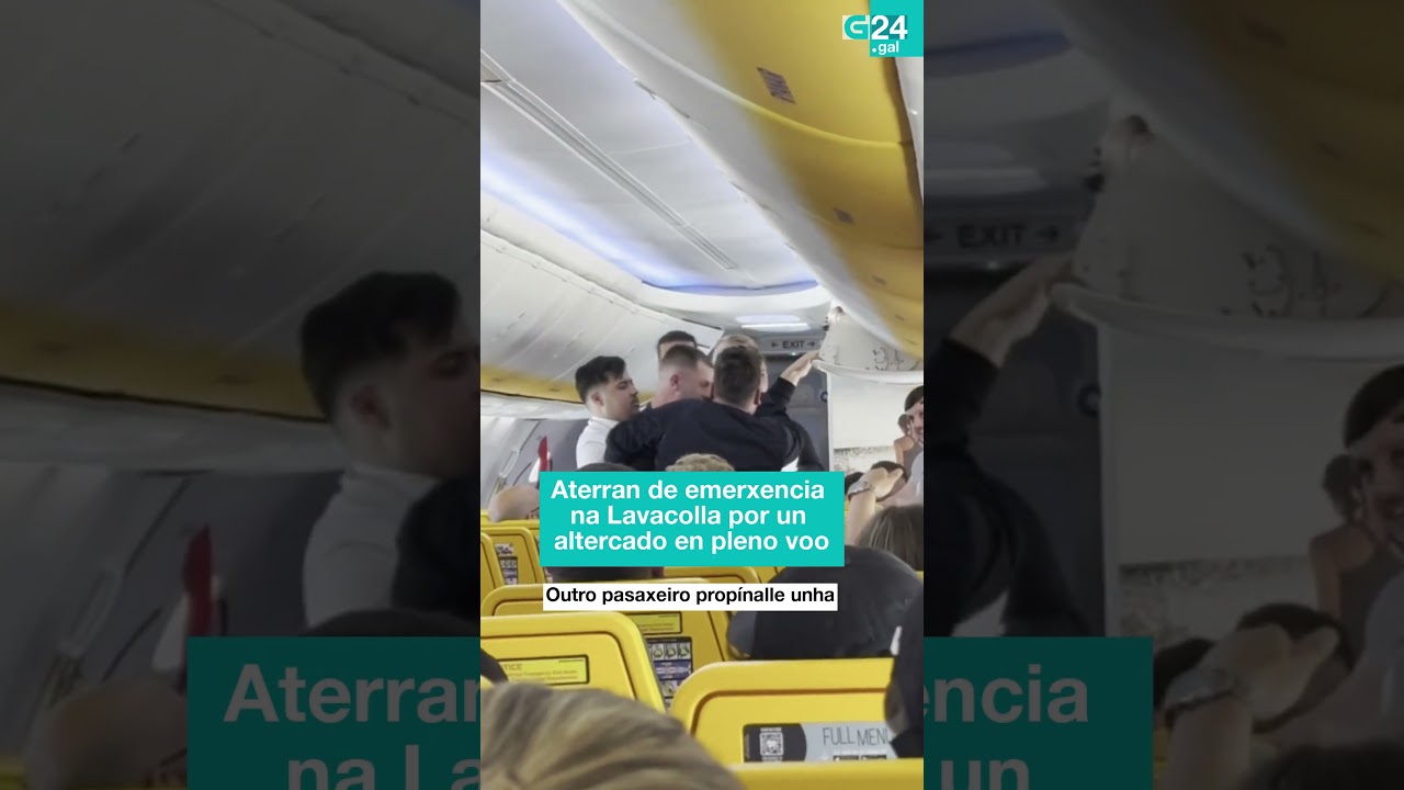 ✈️ SANTIAGO | Un AVIÓN ATERRA de EMERXENCIA na LAVACOLLA por un ALTERCADO en pleno VOO