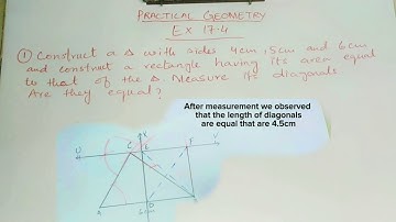Class 9th Exercise 17.4 Q1 | Triangle to rectangle | Ex 17.4 Q2 Federal board class 9th