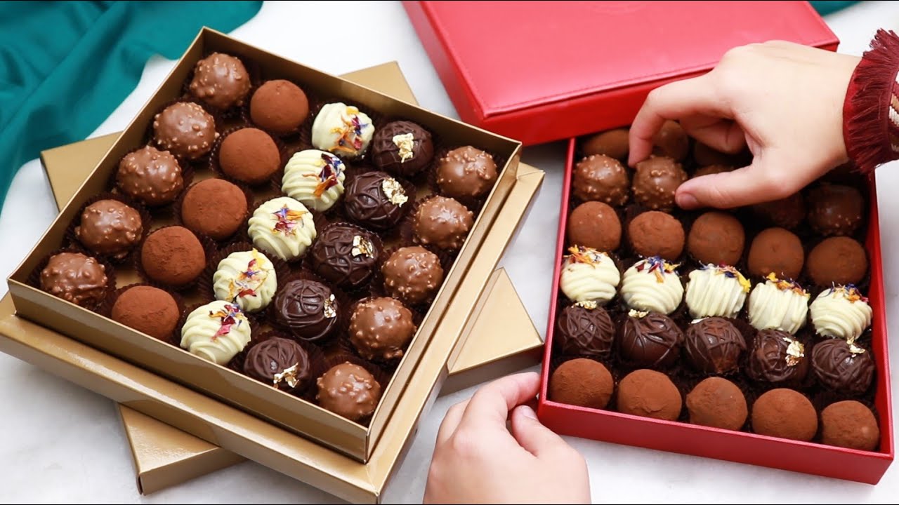 بدون قوالب خدمي وحققي الربح من دارك باحترافية 💰 شوكولاته فاخرة محشية ثمن البيع والتكلفة الاسرار