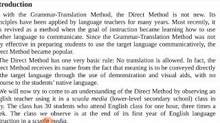 Direct Method part#1 طرائق تدريس : الطريقة المباشرة