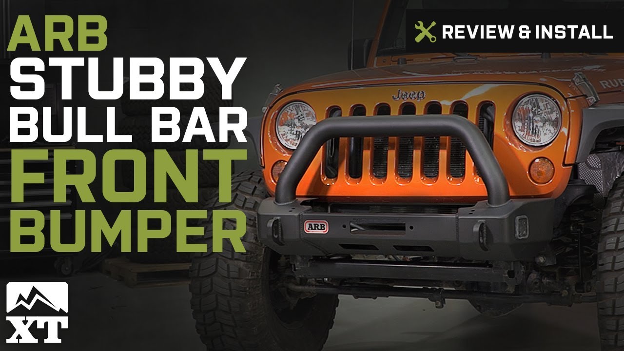 Jeep Wrangler ARB Stubby Bull Bar Front Bumper (2007-2017 JK) Review &  Install - YouTube