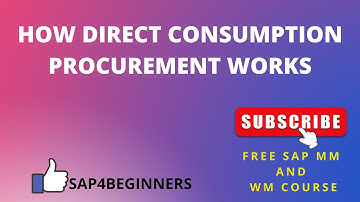 HOW DIRECT CONSUMPTION PROCUREMENT WORKS IN SAP MM #SAP4BEGINNERS #LEARNWITHANSHUMAN।क्लास इन हिंदी।