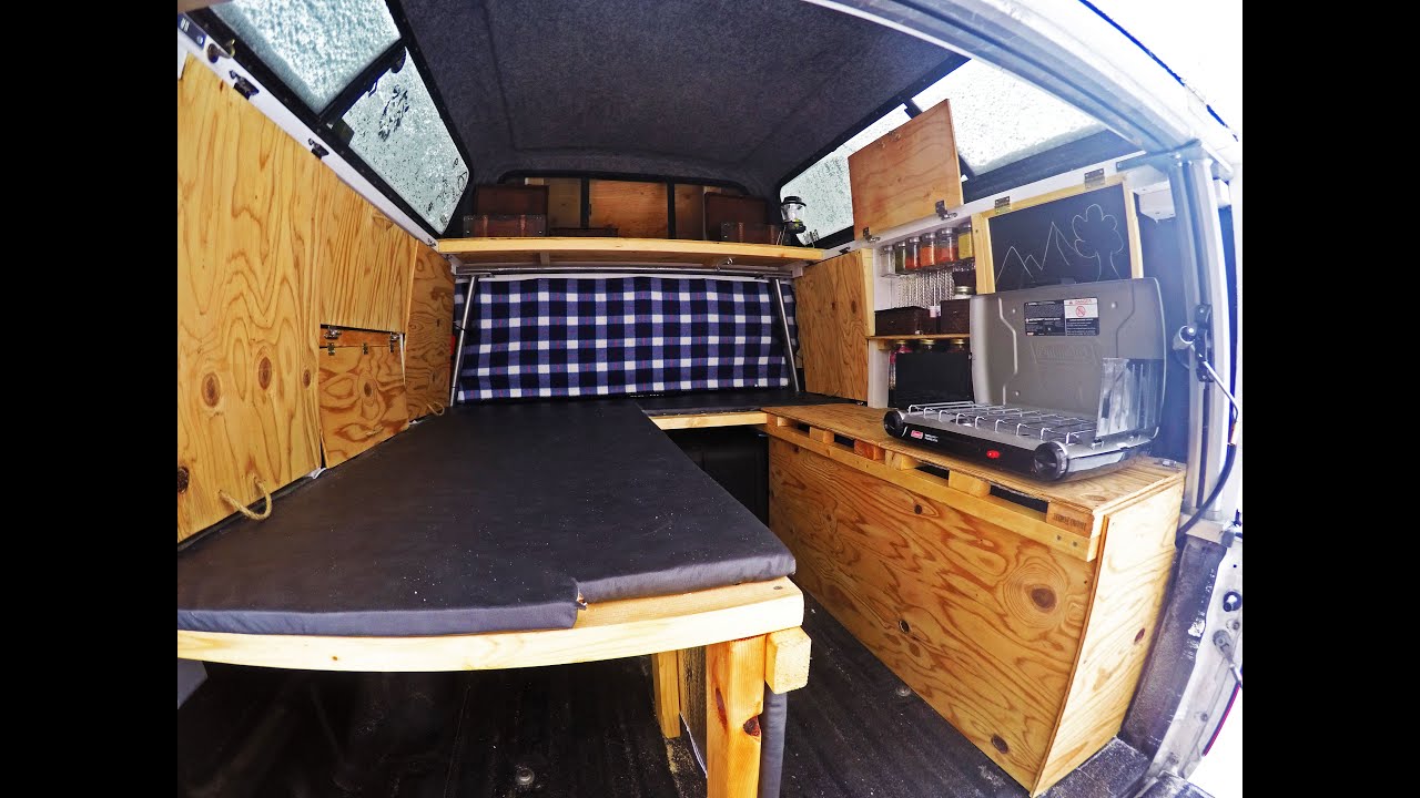 How to Make a Cheap Homemade Truck Camper - Start to 