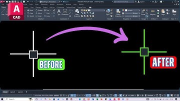AutoCAD Cursor Color Change 🎯 AutoCAD Crosshair Color Change 🎨 How to Change Cursor Crosshair color🔥