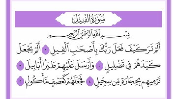105 سورة الفيل الشيخ محمد صديق المنشاوي رحمه الله