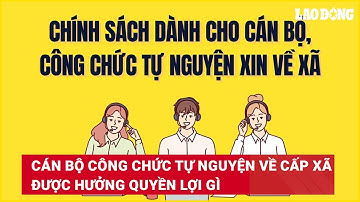 Cán bộ công chức tự nguyện về cấp xã được hưởng quyền lợi gì | Báo Lao Động
