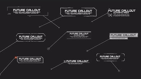 Modern Callout Pack Motion Graphics Templates