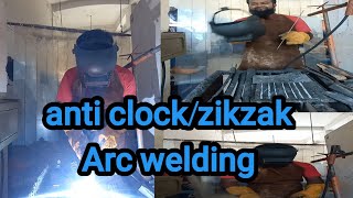 Arc zikzak/anti clock welding practice on bage metal in workshop lakshmipur ttc by fazlul