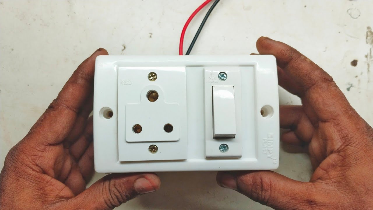 1 switch 1 socket connection | board me connection kaise karen | 1 ...