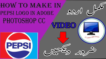 How to make pepsi logo in adobe photoshop