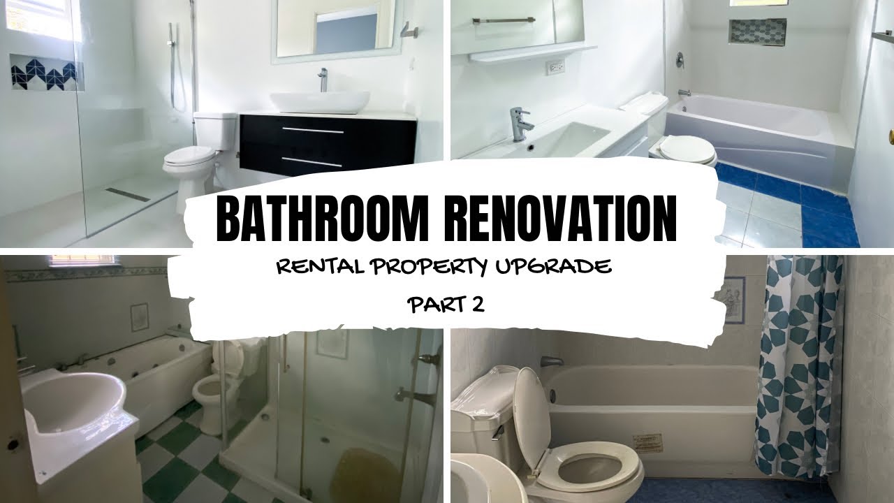Bathroom Renovation - Rental Property Upgrade - Part 2 - YouTube
