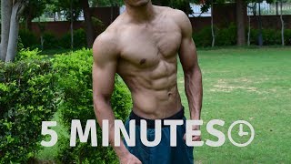 5 Minutes Home Chest Workout in Hindi - Calisthenics without Weights